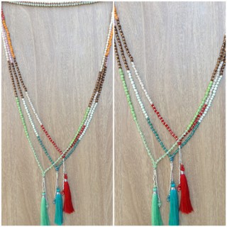 fashion necklace women accessories tassels mix beads wholesale price